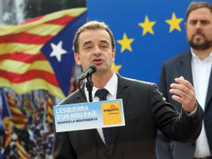 Alfred Bosch, en un acto campa&ntilde;a de las pasadas elecciones catalanas.
