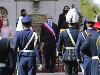 El presidente de Chile, Sebastián Piñera, participa el 19 de septiembre del Día de las Glorias del Ejército, en la Escuela Militar en Santiago (Chile).