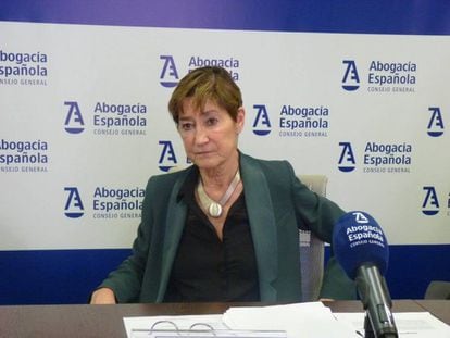 Victoria Ortega, presidenta del Consejo General de la Abogacía Española (CGAE) en una foto de archivo.