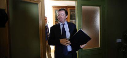 José Carrillo, momentos antes de su comparecencia de esta mañana.
