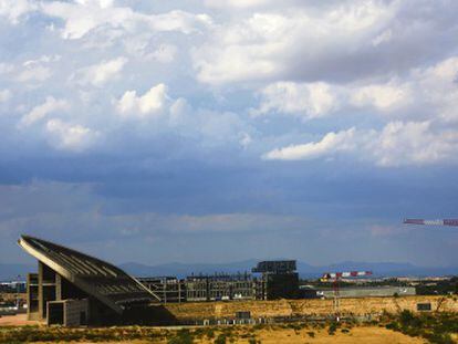 Visi&oacute;n panor&aacute;mica de las obras en La Peineta.