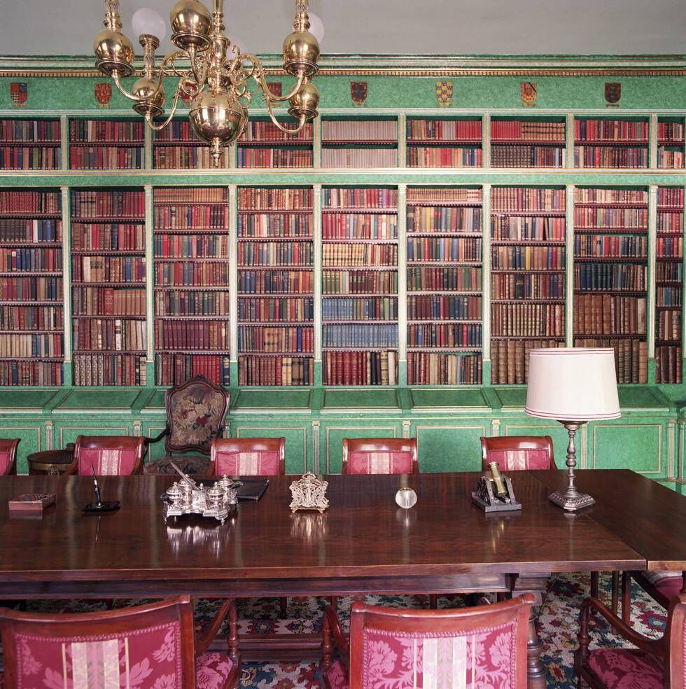 La biblioteca de Liria, con cerca de 20.000 volúmenes.