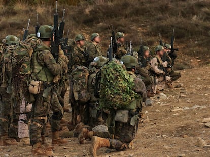 Militares en el Curso de Operaciones Especiales.