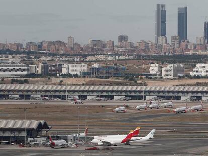 Vista del aeropuerto de Madrid-Barajas.