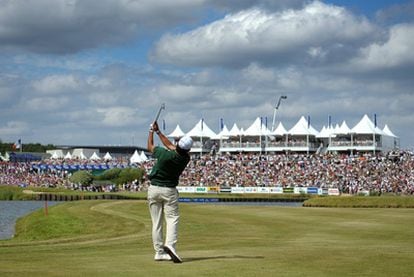 Pablo Larrazábal, en el Le Golf National, el campo que acogerá la Ryder en 2018.