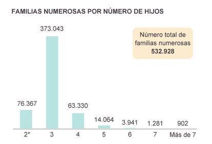 Fuente: Federación Española de Familias Numerosas.
