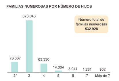 Fuente: Federación Española de Familias Numerosas.