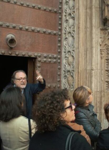 Manuel del Álamo durant una de les rutes de Tornatemps.