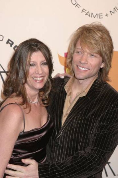 Bon Jovi y su mujer Dorothea en 2005.