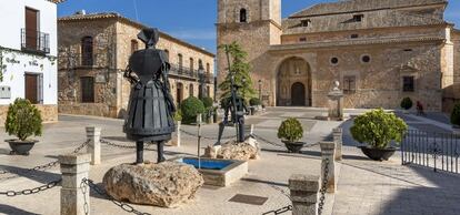 Plaza de El Toboso, patria de Dulcinea.