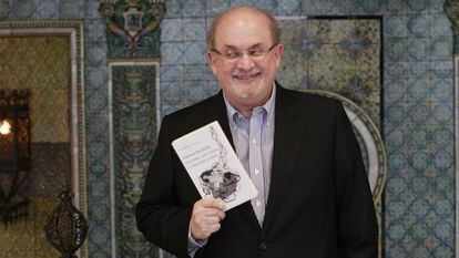 Salman Rushdie, en octubre de 2015 en Madrid cuando presentó su 'Dos años, ocho meses y veintiocho noches'.