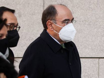 El presidente de Iberdrola, Ignacio Sánchez Galán, a su llegada a la Audiencia Nacional.