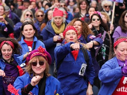 8-M en el mundo: las manifestaciones del Día de la Mujer, en imágenes