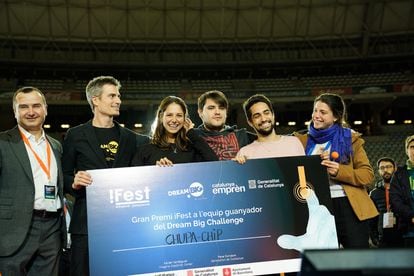 Ganadores del año pasado de 'Dream Big', que se celebró en Barcelona.