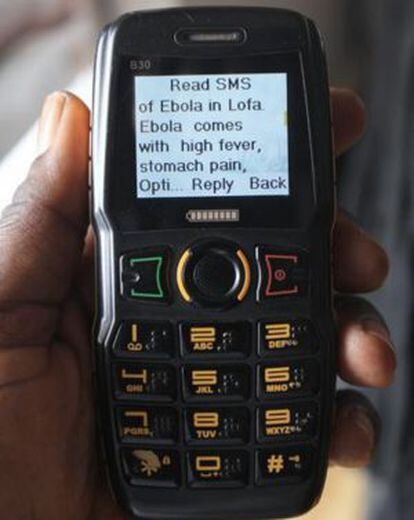 Los SMS han sido de gran utilidad frente al ébola.