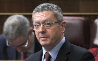 El ministro de Justicia, Alberto Ruiz-Gallardón