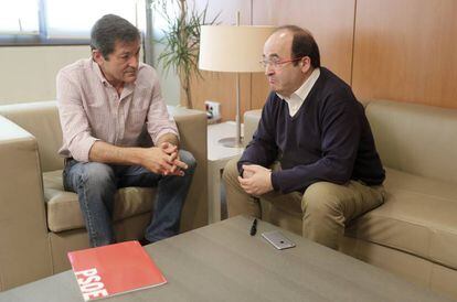 Reunió el novembre passat entre Javier Fernández i Miquel Iceta.