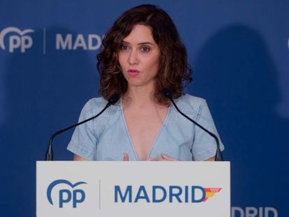 Isabel Díaz Ayuso, presidenta de la Comunidad de Madrid.