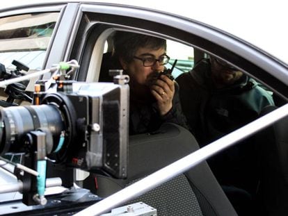 El director, Ramon Térmens, durante el rodaje de la película.