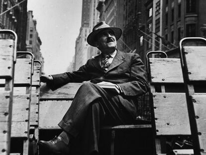 Stefan Zweig, en Nueva York en 1935.