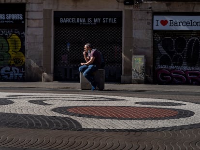 Las Rambla de Barcelona presentan un aspecto de abandono