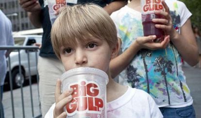Protesta contra la prohibición de bebidas azucaradas.