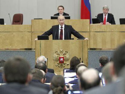 Putin, en la Duma, el pasado abril.