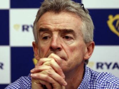 El presidente y consejero delegado de Ryanair, Michael O&#039;Leary, ha presentado hoy los planes de la compa&ntilde;&iacute;a en Madrid. 