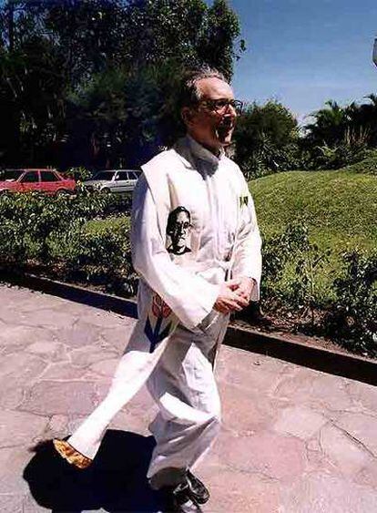 Jon Sobrino, un domingo de 1999 en El Salvador.