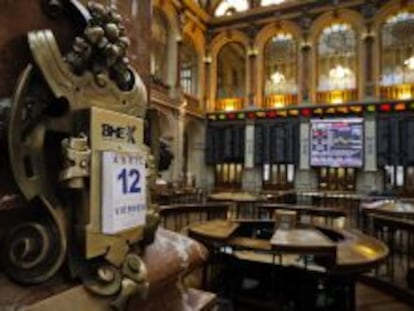 Sala principal del Palacio de la Bolsa de Madrid.