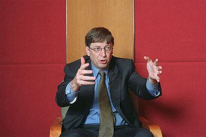 Bill Gates, en una conferencia de prensa en Madrid.
