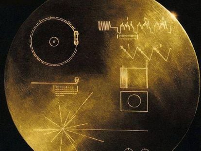 El Disco de Oro de las sondas Voyager.