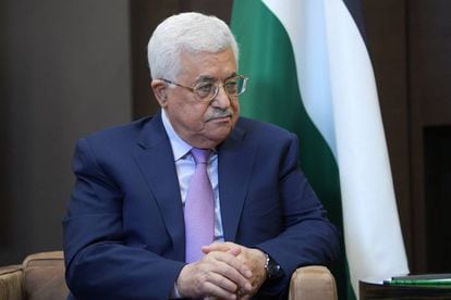 El presidente palestino, Mahmud Abbas, en una visita oficial a Rusia en mayo.