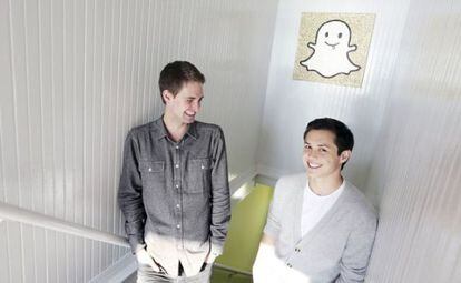 Los fundadores de SnapChat.