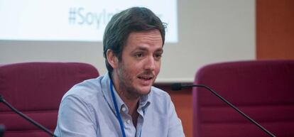 Felipe Navío, cofundador de Jobandtalent, durante su participación en el congreso de emprendedores de Iniciador.