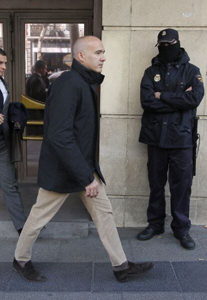 Jacobo Gordon, a la salida de la Audiencia Nacional.