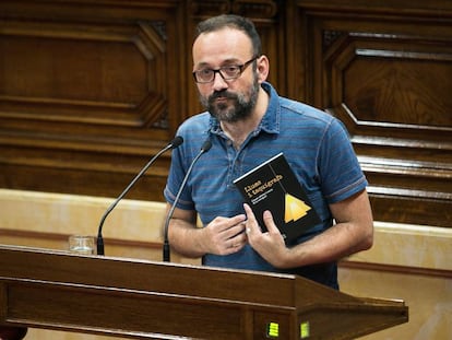 Benet Salellas, com a diputat al Parlament, el maig del 2017.