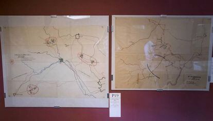La Fundaci&oacute;n Negr&iacute;n expone desde hoy los mapas y croquis que utiliz&oacute; el Estado Mayor de la Rep&uacute;blica durante la batalla del Ebro. 
 
 