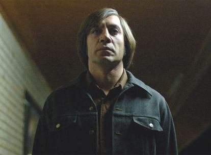 Javier Bardem, en 'No es país para extraños', de los hermanos Coen.