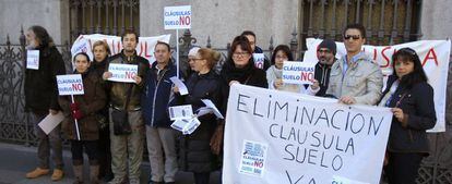 Protestas contra las cláusulas suelo