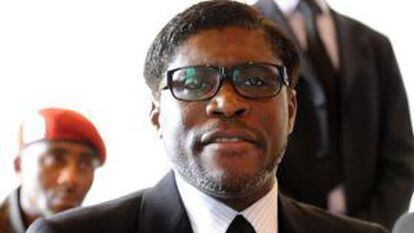 Teodoro Obiang hijo, en Bata el pasado enero.