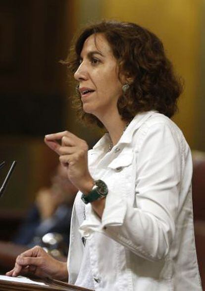 Irene Lozano, en el Congreso. 