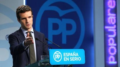 El vicesecretario de Comunicacion del PP, Pablo Casado.