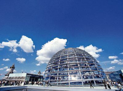 Cúpula del edificio del Reichstag, en Berlín