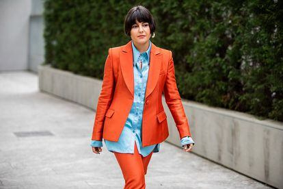 María Bernad en la semana de la moda de Milán.
