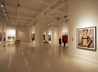 Obras de la colección permanente en el Centro de Arte Contemporáneo de Málaga.