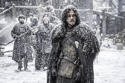 John Snow (Kit Harrington) preocupado por el invierno en una escena de Juego de Tronos
