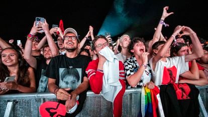 Fans de Rosalía, en julio durante su actuación en el Primavera Sound de Madrid.