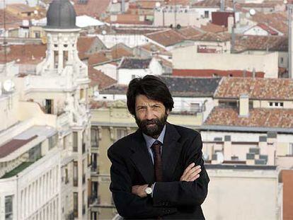 Massimo Cacciari, en la terraza del Círculo de Bellas Artes de Madrid.
