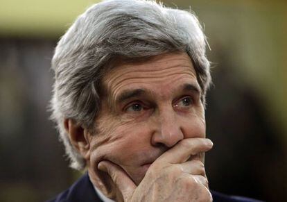El secretario de Estado, John Kerry, durante su comparecencia en el Congreso.